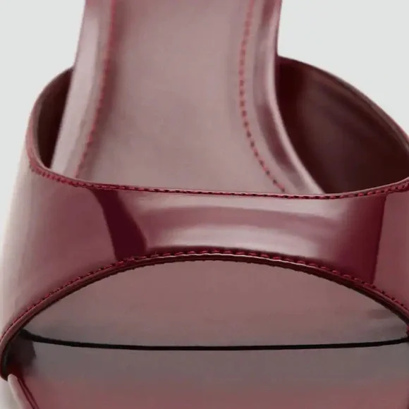 Mango Open-Toe Kitten Heels - Picture 3 of 9